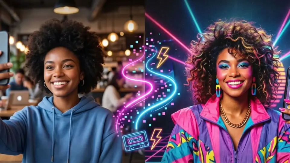 Step-by-step guide to doing the 1980s trend